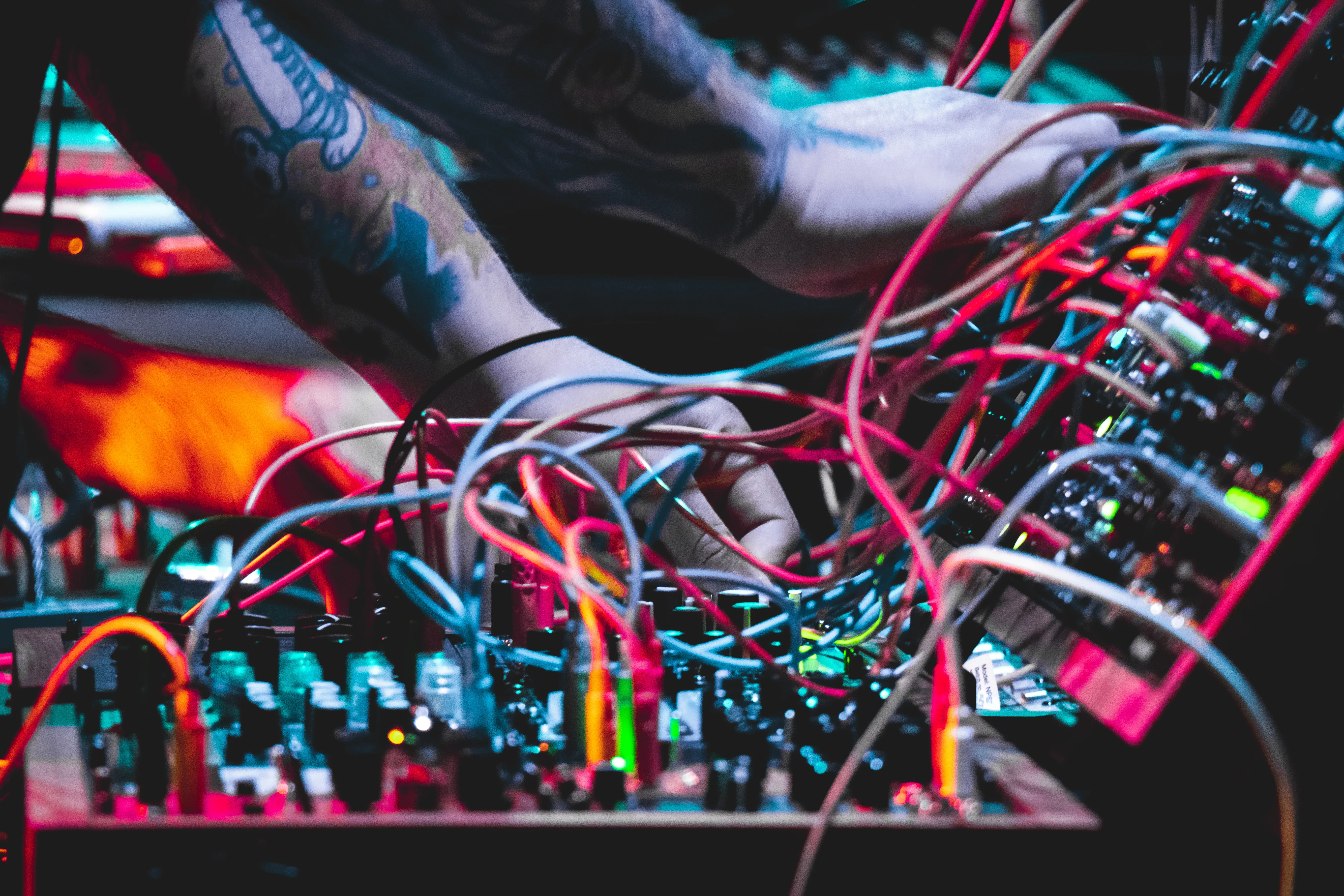 Image of live synth performances