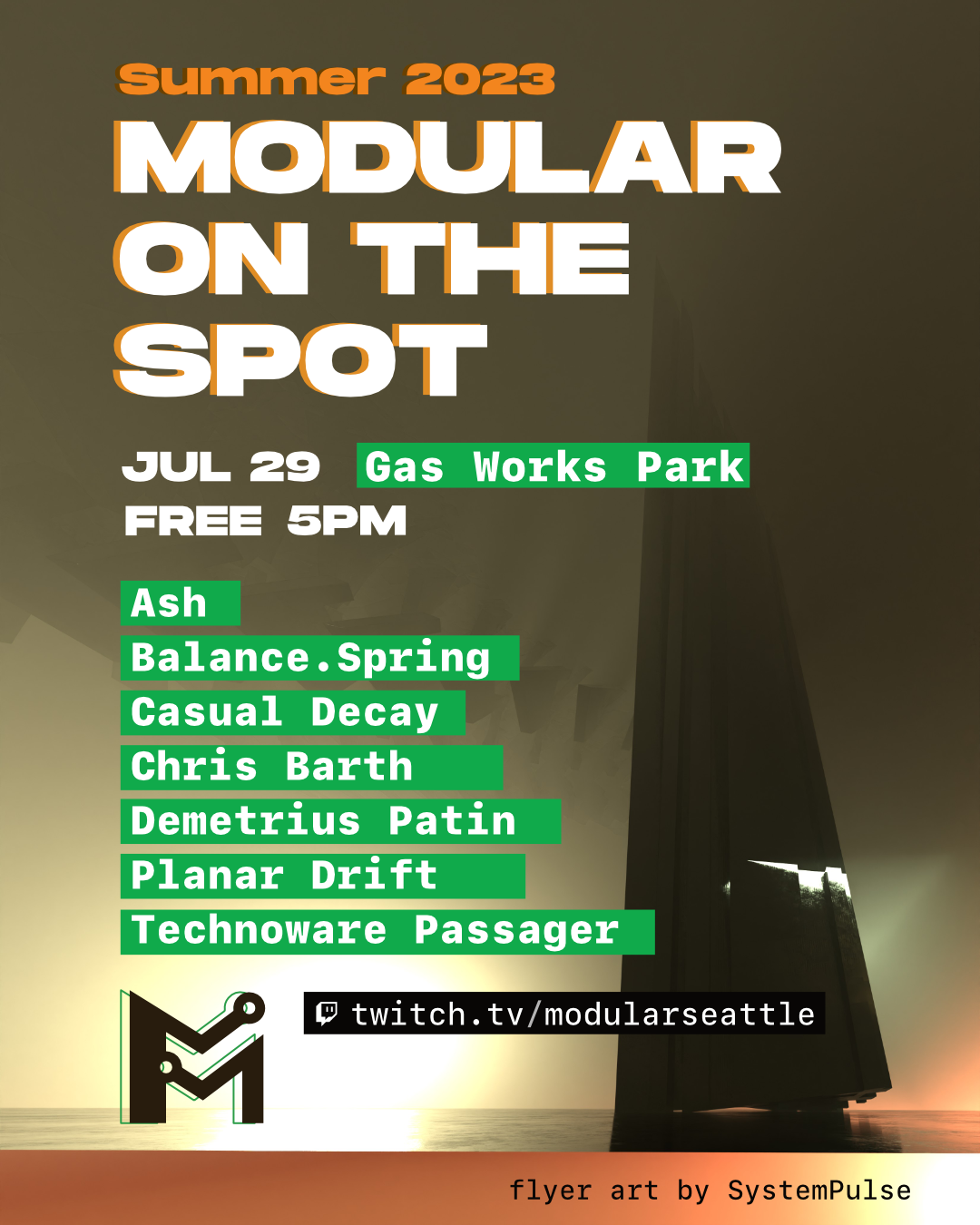 Modular Seattle Event Flyer