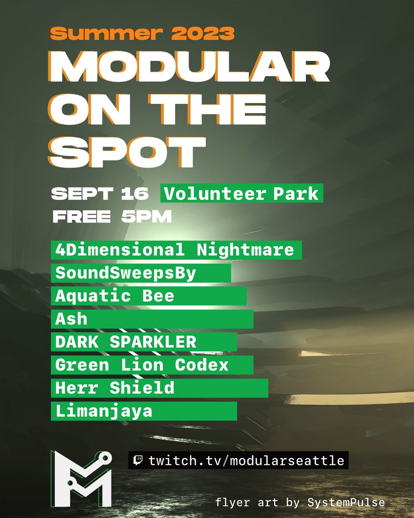 Modular Seattle Event Flyer