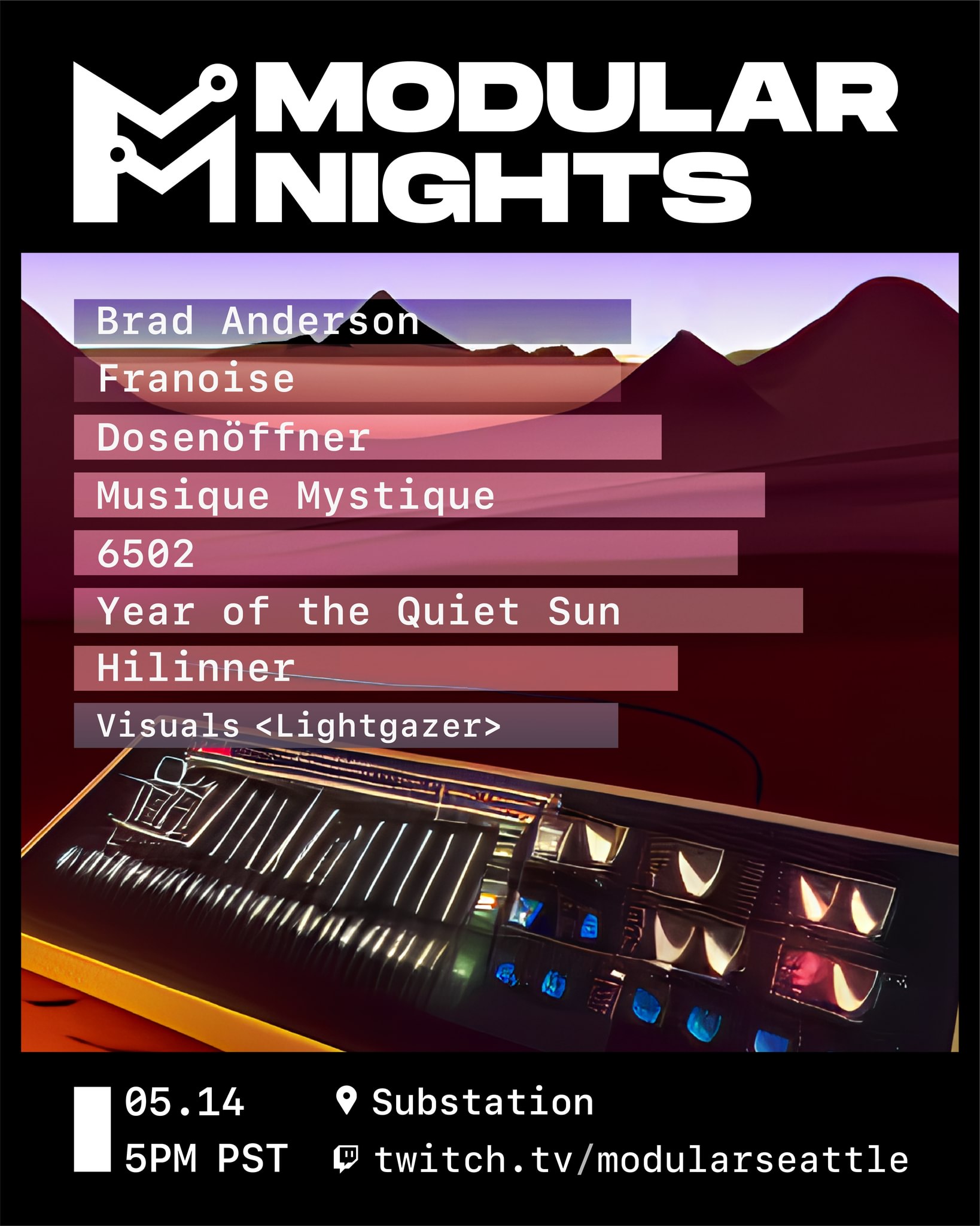 Modular Seattle Event Flyer