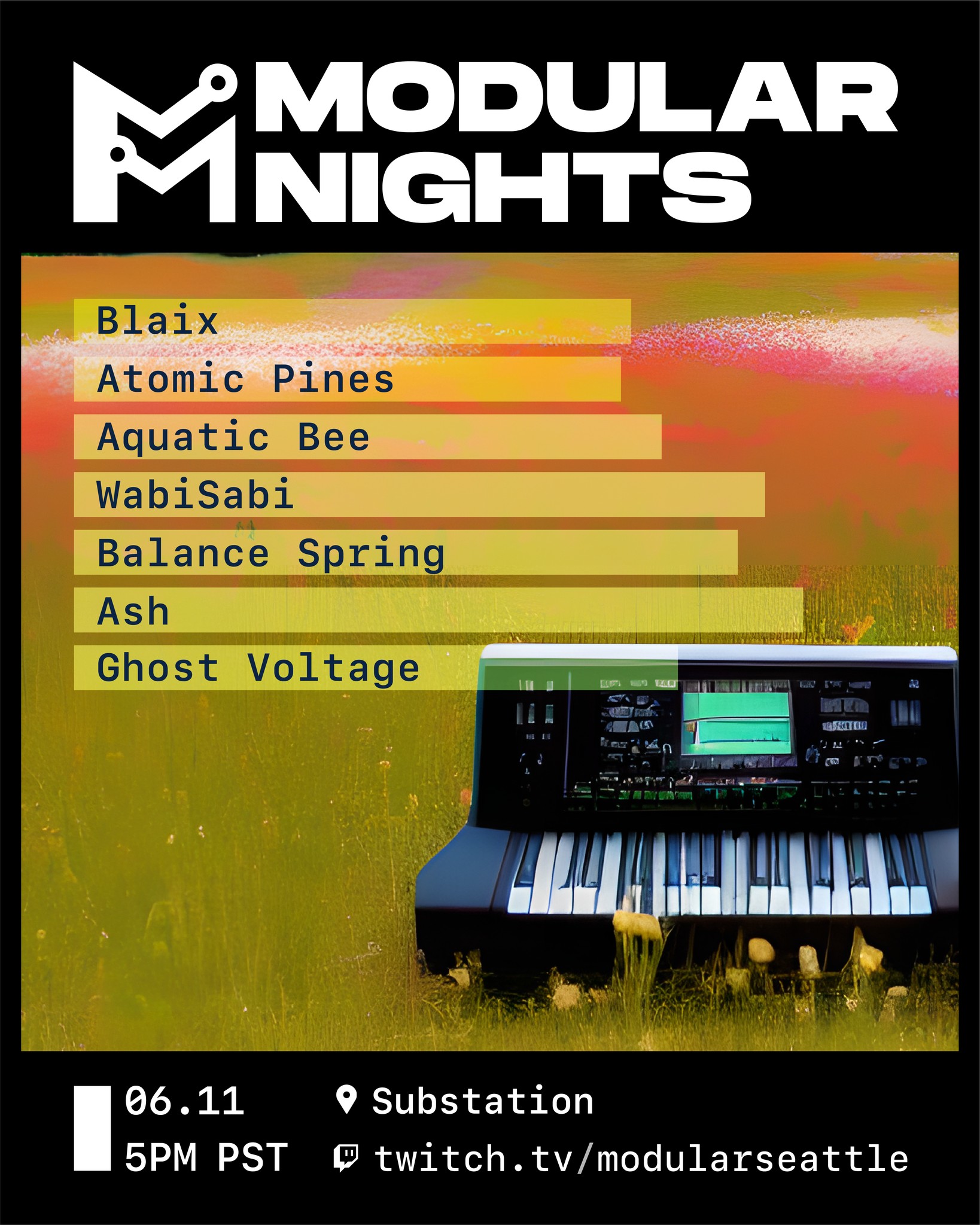 Modular Seattle Event Flyer