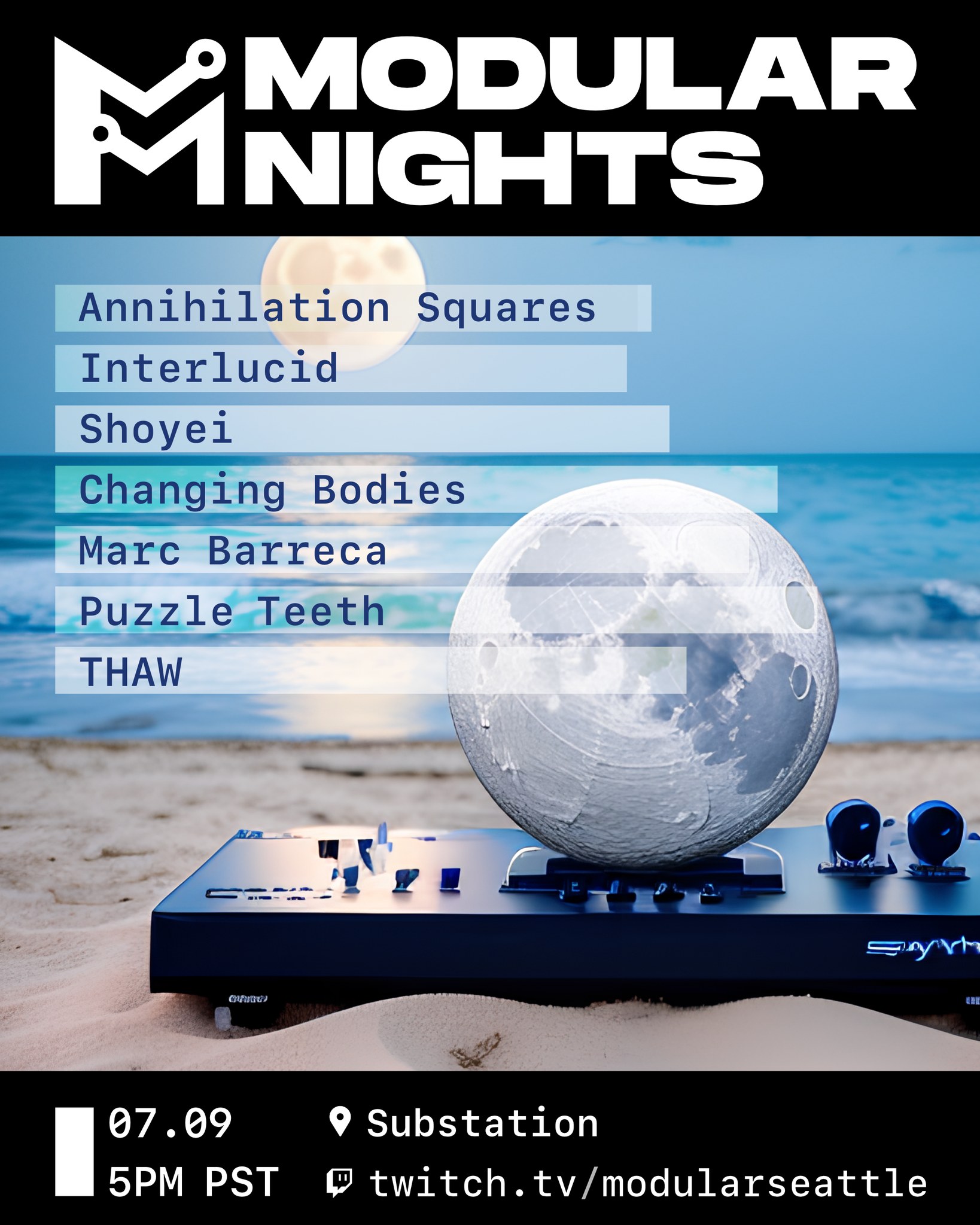 Modular Seattle Event Flyer