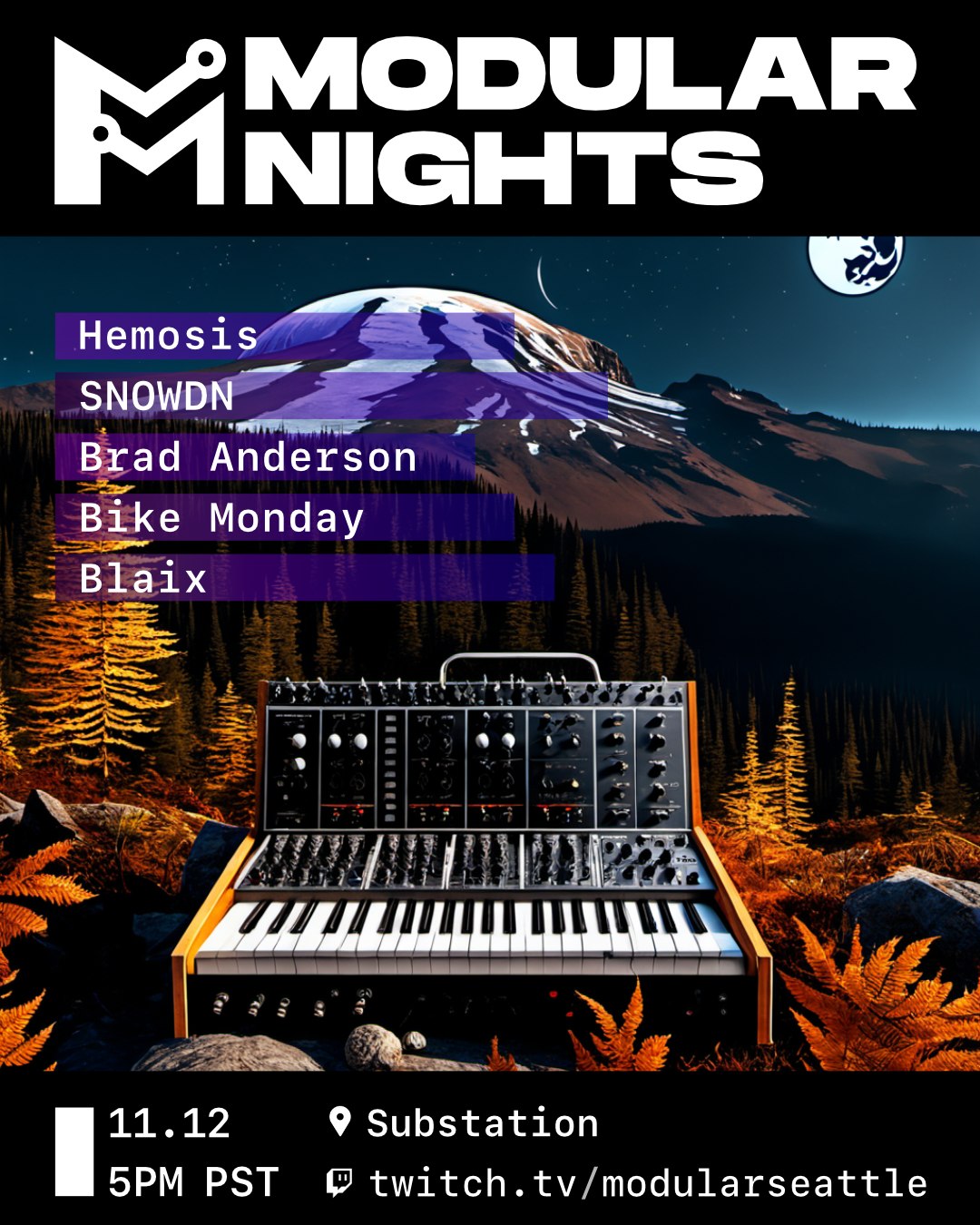 Modular Seattle Event Flyer