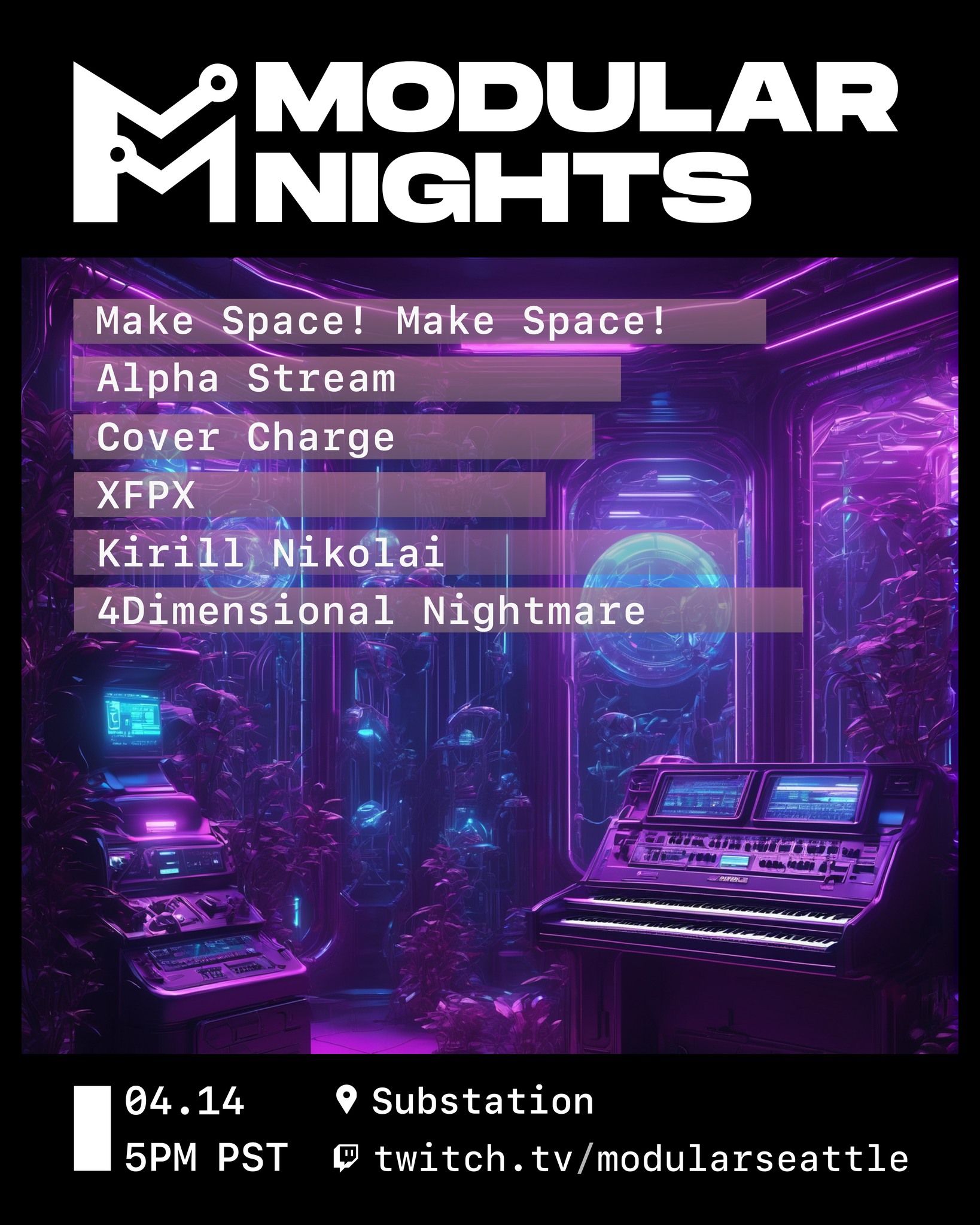 Modular Seattle Event Flyer